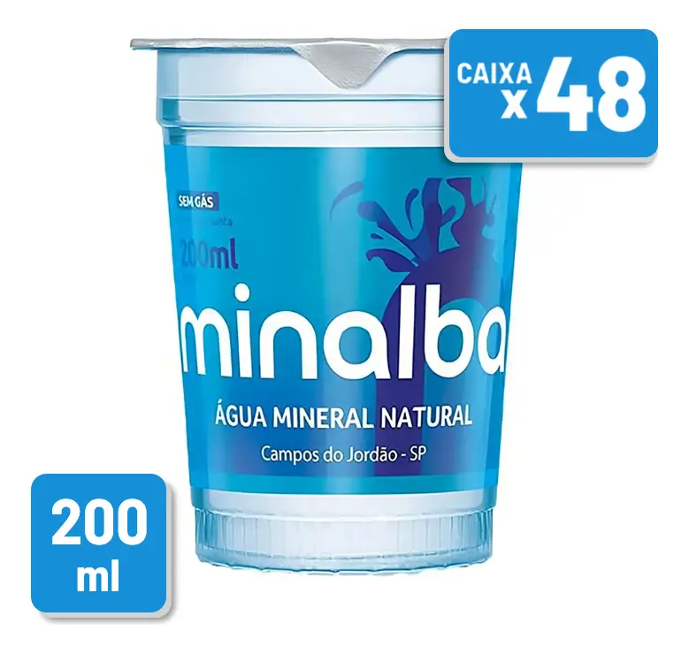 Água Mineral Copinhos 200ml - Minalba